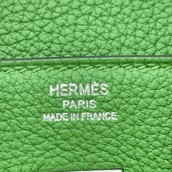 エルメス バーキン25 ヴェールユッカ/シルバー金具 トゴ W刻印 HERMES Birkin ハンドバッグ