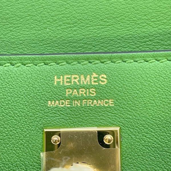 エルメス ショルダーバッグ ケリー ムーブ ヴェールユッカ/ゴールド金具 スイフト W刻印 HERMES バッグ