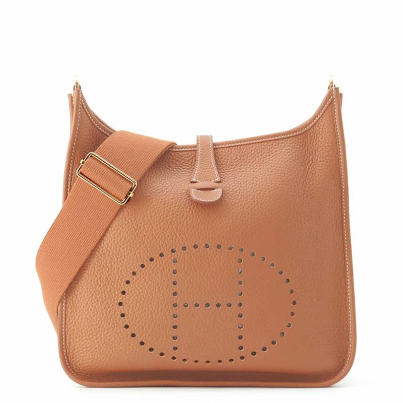 エルメス ショルダーバッグ エブリン3 PM ゴールド/シルバー金具 トリヨクレマンス U刻印