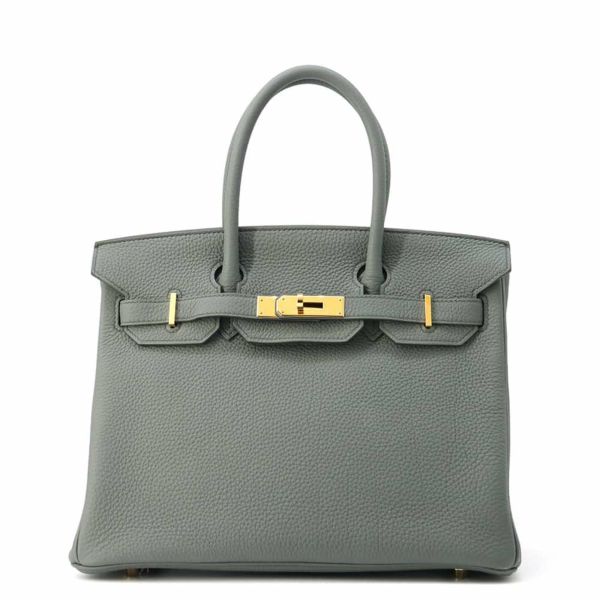 エルメス バーキン30 ヴェールアマンド/ゴールド金具 トゴ D刻印 HERMES Birkin ハンドバッグ