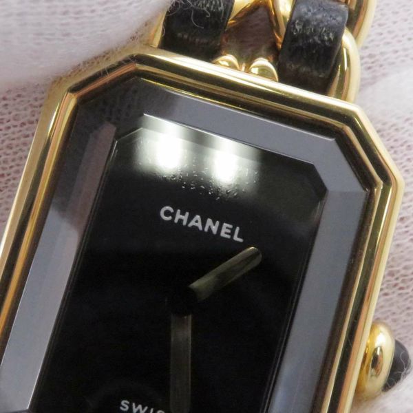 シャネル プルミエール S H0001 CHANEL 腕時計 レディース 黒文字盤