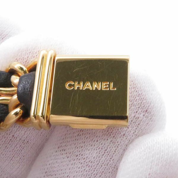 シャネル プルミエール S H0001 CHANEL 腕時計 レディース 黒文字盤