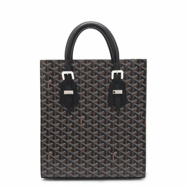 ゴヤール トートバッグ ヘリンボーン コモール PM PVC GOYARD バッグ 黒