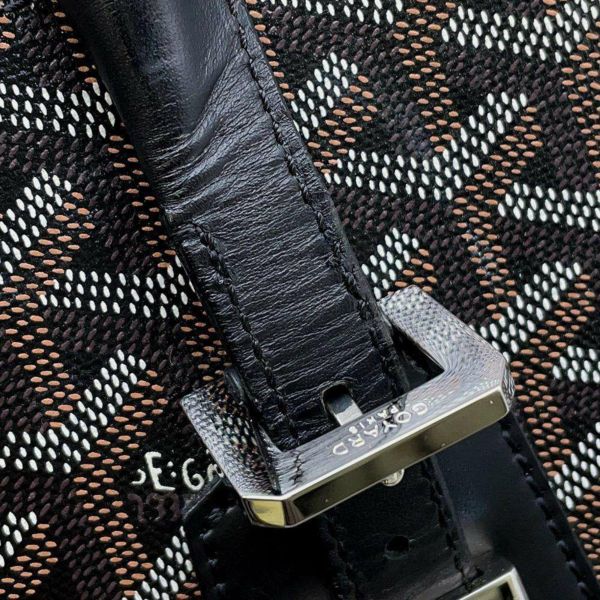 ゴヤール トートバッグ ヘリンボーン コモール PM PVC GOYARD バッグ 黒