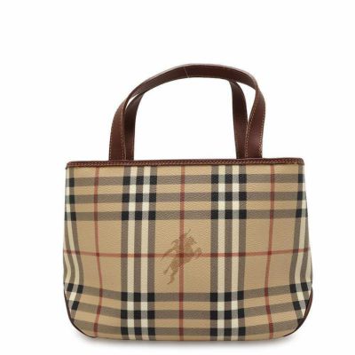 バーバリー ハンドバッグ ロゴ チェック PVC レザー BURBERRY バッグ 安心保証 | 中古・新品ブランド販売ギャラリーレア公式通販