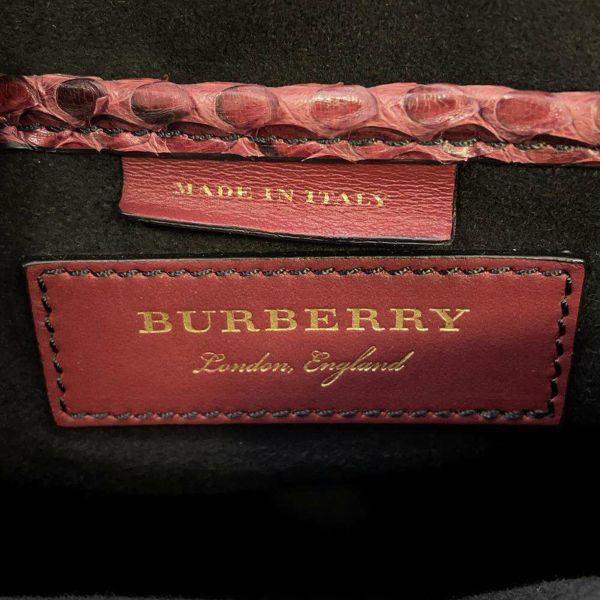 バーバリー ショルダーバッグ パイソン BURBERRY バッグ