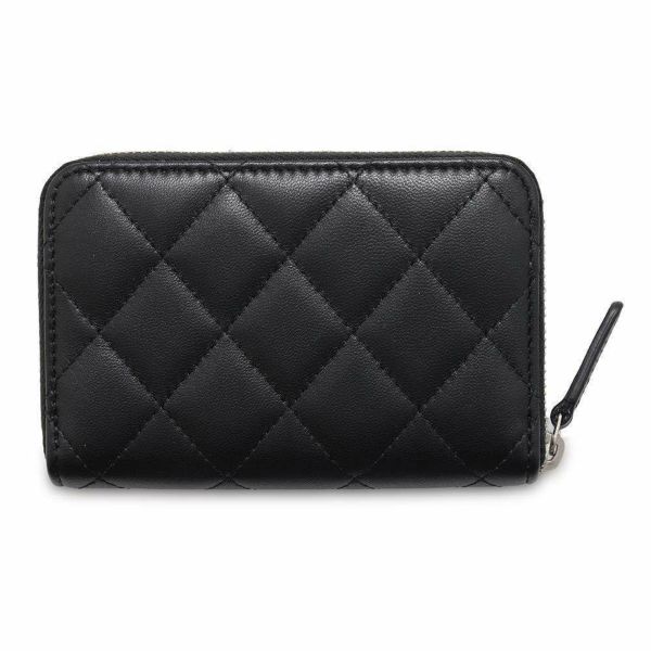 シャネル コインケース ココマーク マトラッセ スター ラムスキン AP3728 CHANEL 財布 コインパース 黒