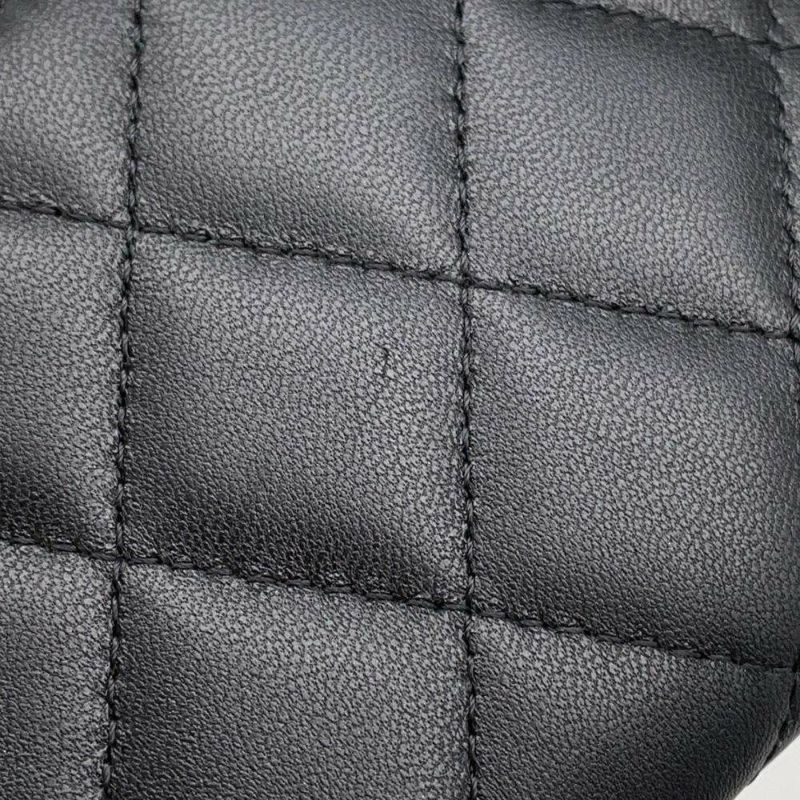 シャネル コインケース ココマーク マトラッセ スター ラムスキン AP3728 CHANEL 財布 コインパース 黒