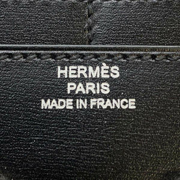 エルメス 財布 コンスタンス コンパクト ブラック/シルバー金具 タデラクト □O刻印 HERMES 黒