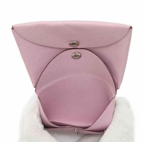 エルメス コインケース カルヴィ デュオ モーヴシルベストル/シルバー