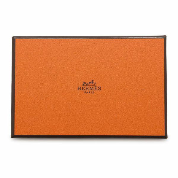 エルメス コインケース カルヴィ デュオ モーヴシルベストル/シルバー金具 シェブルミゾル U刻印 シェーブル