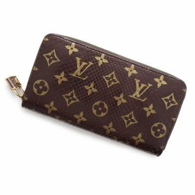 ☆ルイヴィトン 長財布 パイソンレザー ジッピー・ウォレット N96955 LOUIS VUITTON 黒 ブラック 安心保証 |  中古・新品ブランド販売ギャラリーレア公式通販