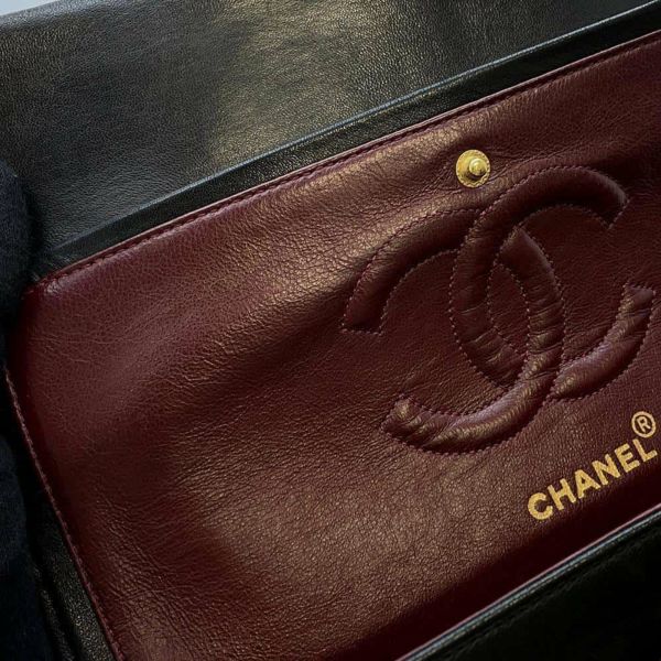 シャネル チェーンショルダーバッグ マトラッセ25 ココマーク ラムスキン ダブルチェーン A01112 CHANEL 黒