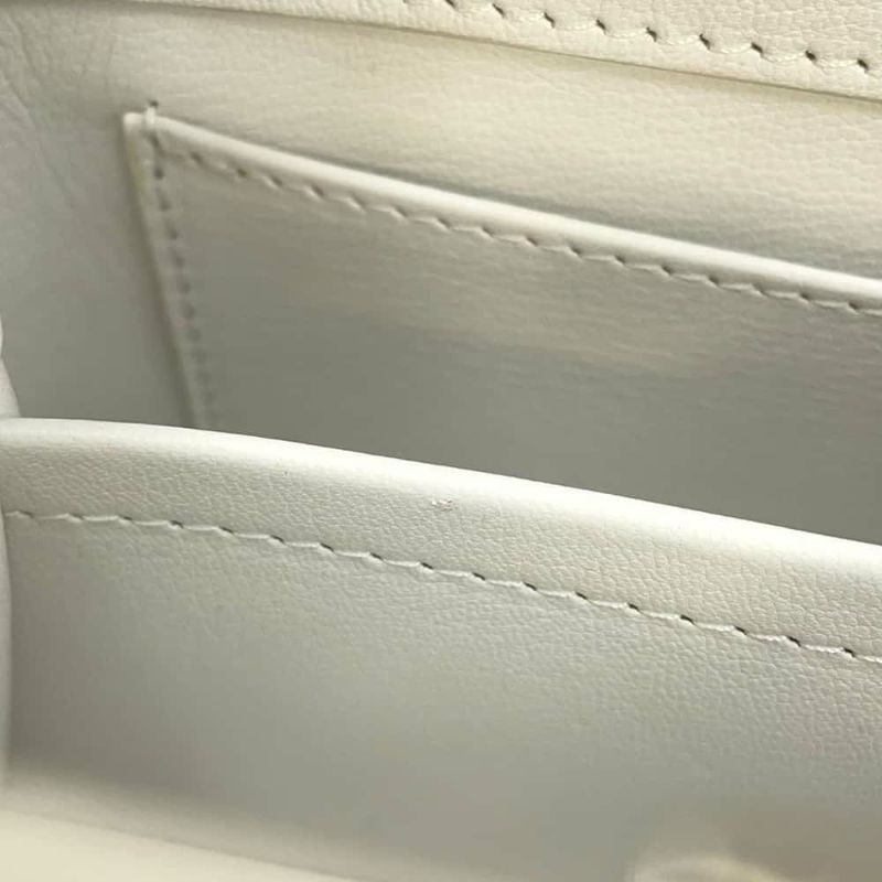 ルイヴィトン ハンドバッグ アリゲーター カプシーヌMINI N93701 LOUIS VUITTON 2wayショルダーバッグ 白 ホワイト