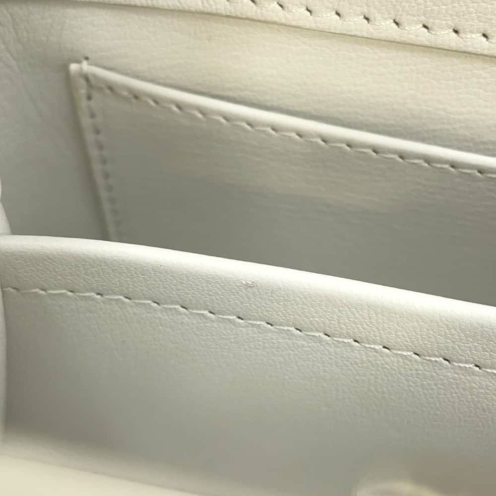 ルイヴィトン ハンドバッグ アリゲーター カプシーヌMINI N93701 LOUIS VUITTON 2wayショルダーバッグ 白 ホワイト