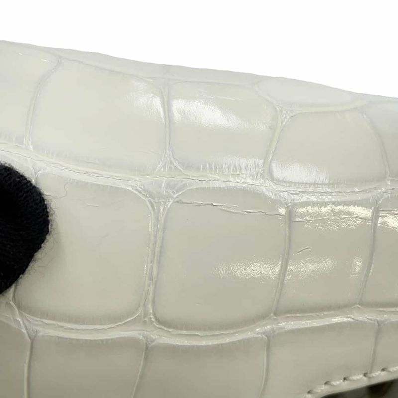 ルイヴィトン ハンドバッグ アリゲーター カプシーヌMINI N93701 LOUIS VUITTON 2wayショルダーバッグ 白 ホワイト