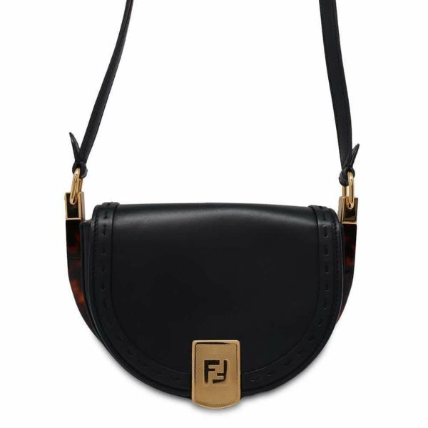 フェンディ ショルダーバッグ ムーンライト レザー 8BT346 FENDI バッグ 黒