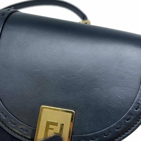 フェンディ ショルダーバッグ ムーンライト レザー 8BT346 FENDI バッグ 黒