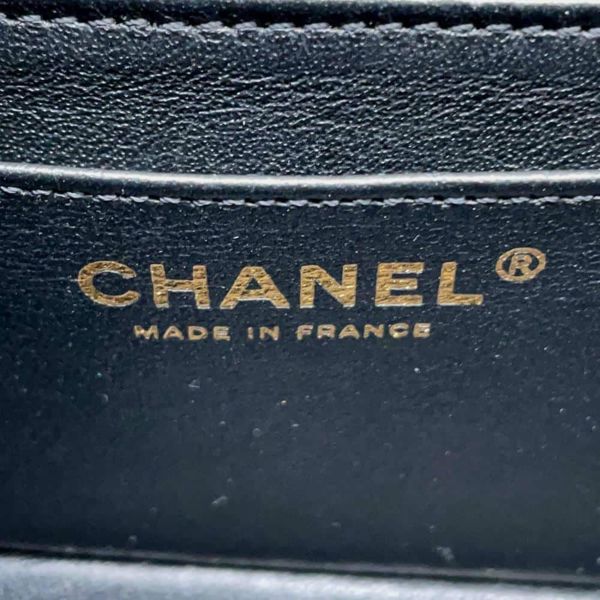 シャネル チェーンショルダーバッグ マトラッセ 2.55 ミニ 型押しレザー AS0874 CHANEL バッグ 黒