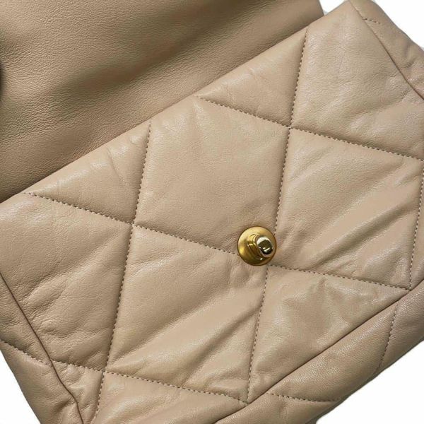 シャネル チェーンショルダーバッグ 19 フラップ ココマーク ラムスキン AS1160 CHANEL 2way