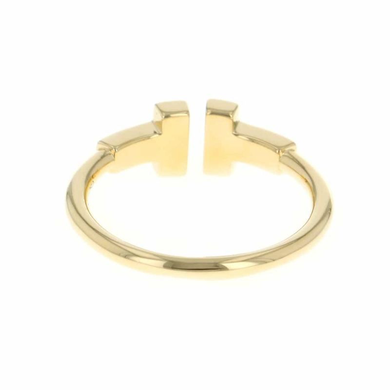 ティファニー リング Tワイヤー ダイヤモンド 計0.13ct K18YGイエローゴールド サイズ約10号 60147091 Tiffany&Co. 指輪