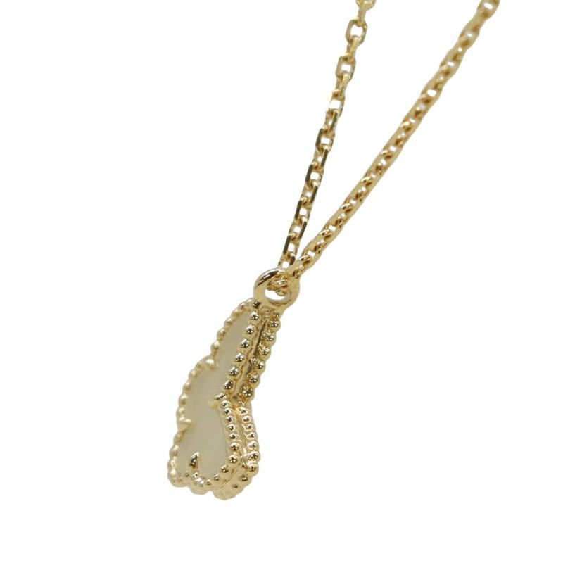 ヴァンクリーフ&アーペル ネックレス スウィート パピヨン ペンダント マザーオブパール K18YGイエローゴールド VCARF69300