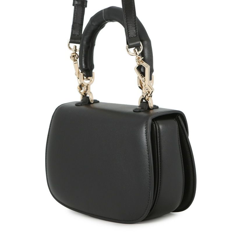 グッチ ハンドバッグ バンブー 1947 トップハンドルバッグ スモール 827815 GUCCI 2wayショルダーバッグ 黒
