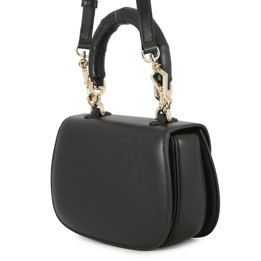 グッチ ハンドバッグ バンブー 1947 トップハンドルバッグ スモール 827815 GUCCI 2wayショルダーバッグ 黒