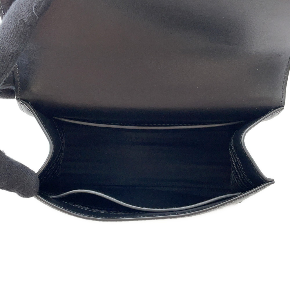 プラダ チェーンショルダーバッグ サフィアーノ ロゴ レザー 1BD127 PRADA 黒