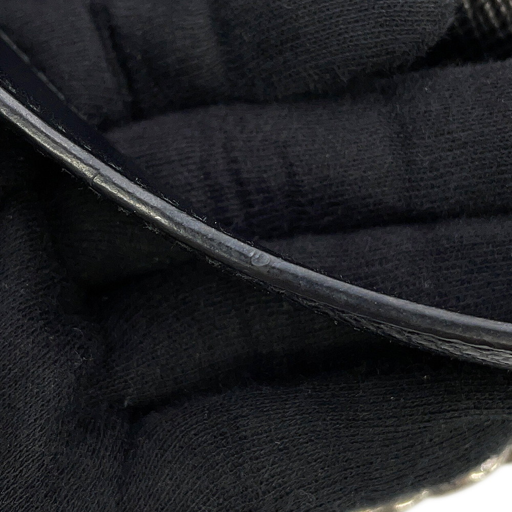 プラダ チェーンショルダーバッグ サフィアーノ ロゴ レザー 1BD127 PRADA 黒