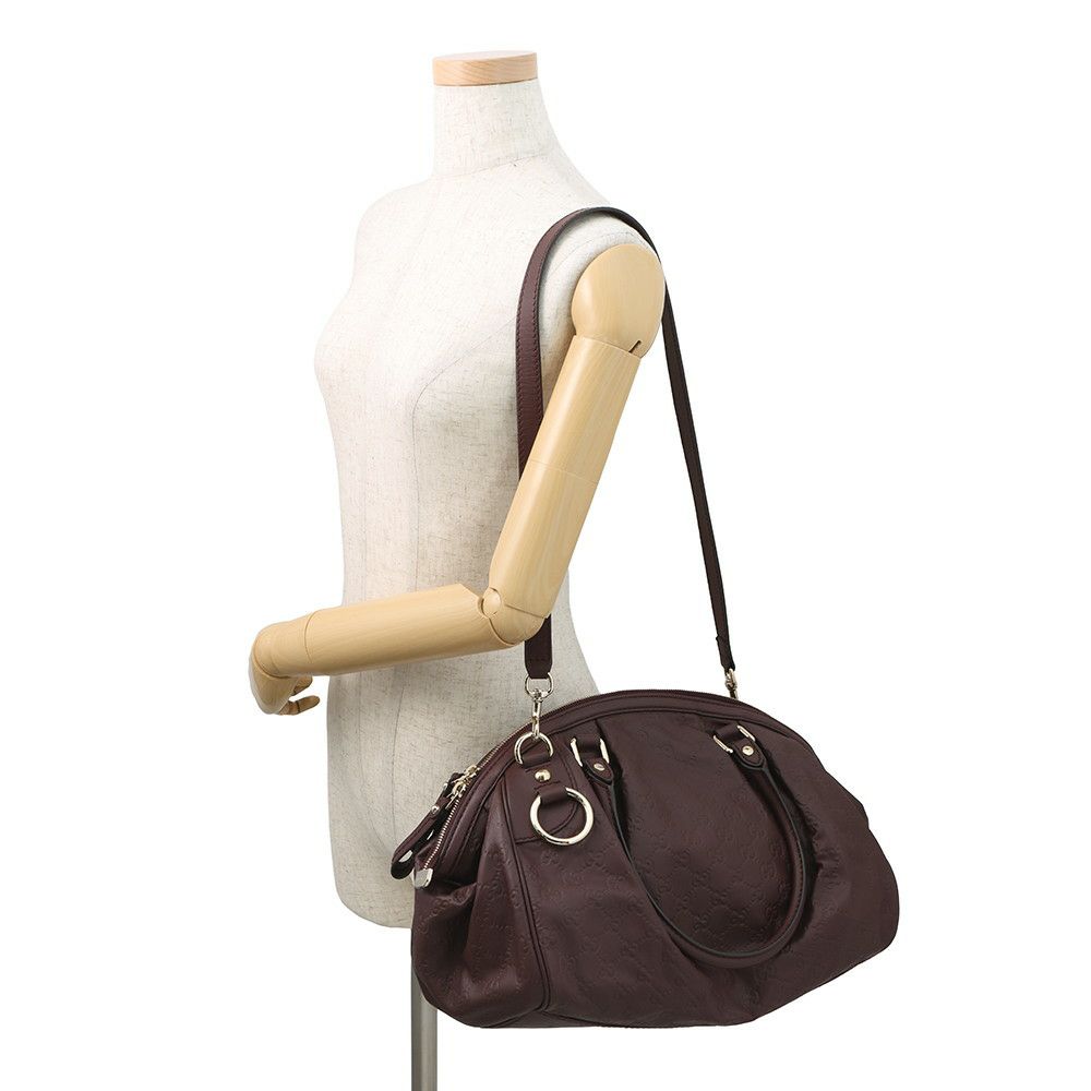 グッチ ショルダーバッグ スーキー グッチシマ レザー 364841 GUCCI 2wayトートバッグ アウトレット品