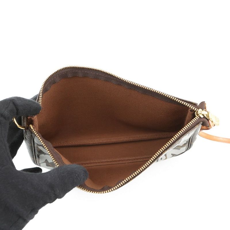 ルイヴィトン ハンドバッグ モノグラム・グラフィティ ポシェット・アクセソワール M92192 ヴィトン ポーチ 白