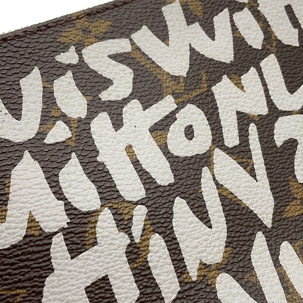 ルイヴィトン ハンドバッグ モノグラム・グラフィティ ポシェット・アクセソワール M92192 ヴィトン ポーチ 白