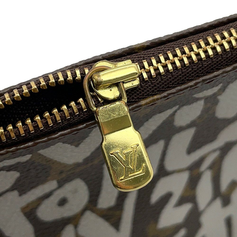 ルイヴィトン ハンドバッグ モノグラム・グラフィティ ポシェット・アクセソワール M92192 ヴィトン ポーチ 白