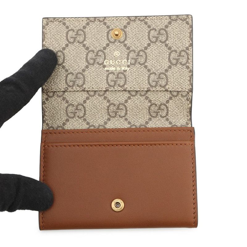グッチ カードケース GGエンブレム  GG ファブリック レザー/GGスプリーム 818956 GUCCI 財布 パスケース 名刺入れ