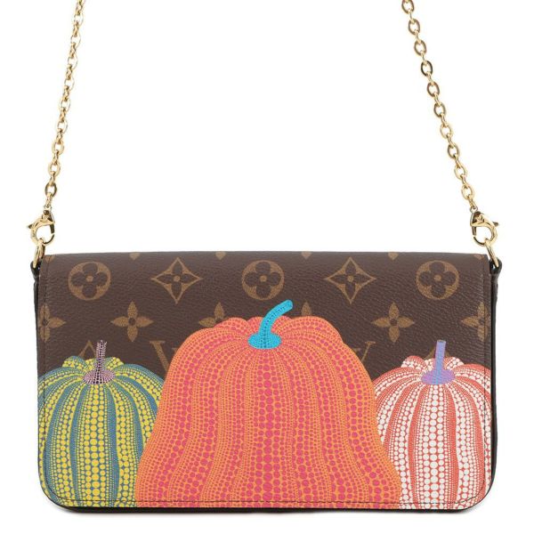 ルイヴィトン ショルダーバッグ モノグラム・パンプキン LV×YK ポシェット・フェリシー M82108 ヴィトン 財布 バッグ 草間彌生