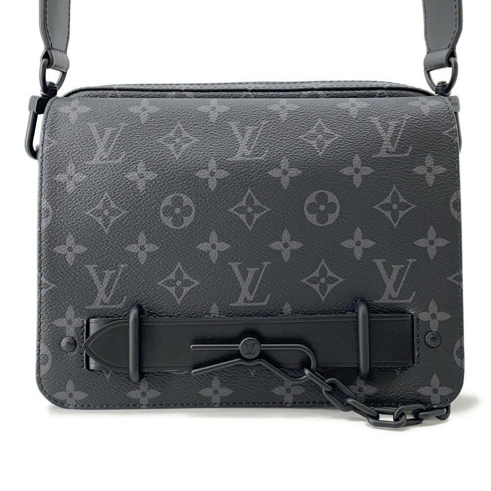 ルイヴィトン ショルダーバッグ モノグラム・エクリプス スティーマー・メッセンジャー M45585 メンズ ブラック 黒 セール品
