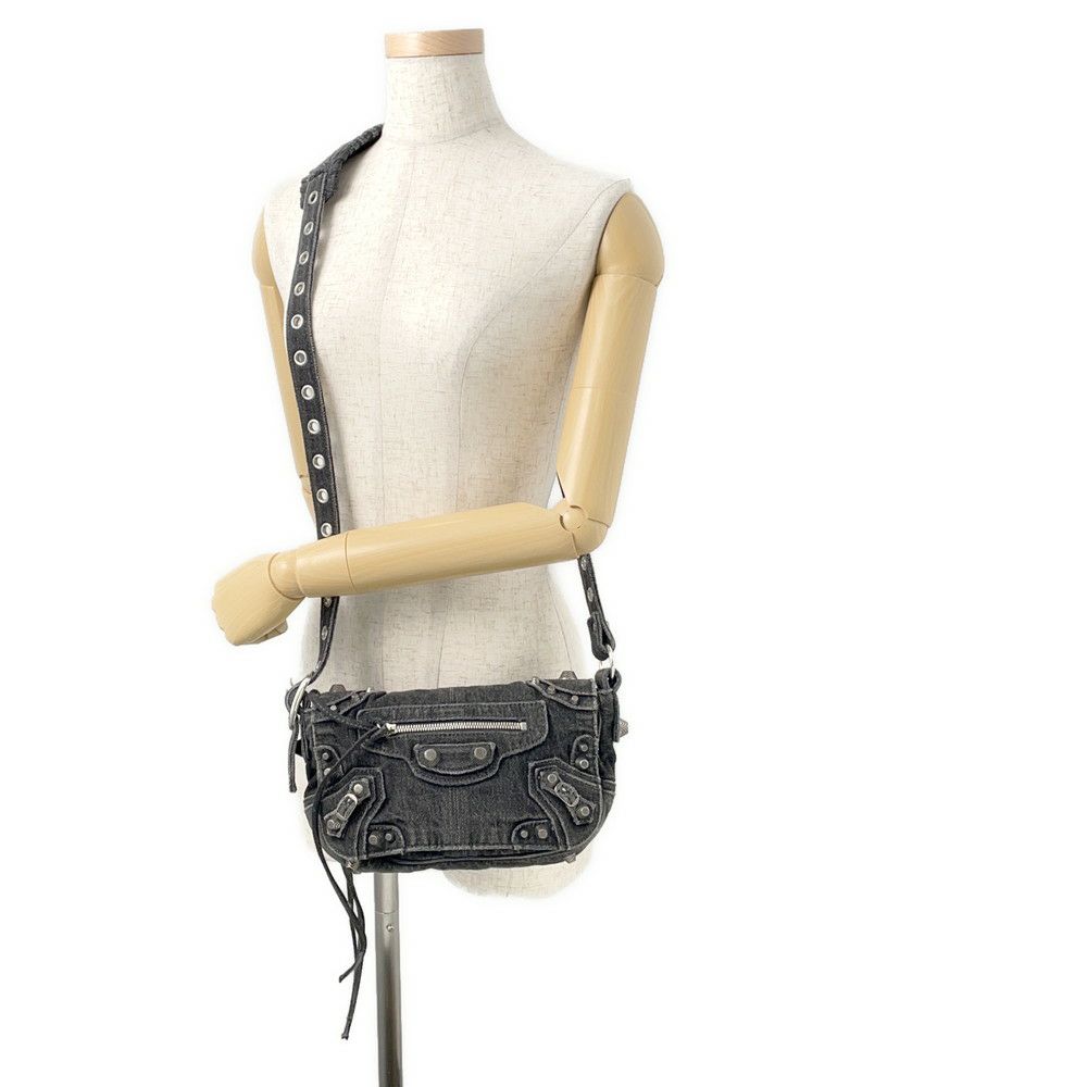 バレンシアガ ショルダーバッグ ル カゴール XS デニム 719082 BALENCIAGA