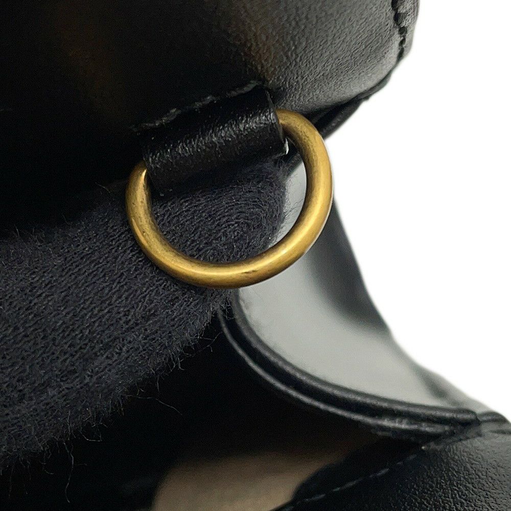 グッチ ショルダーバッグ GGマーモント ミニトップハンドルバッグ レザー 846312 GUCCI バッグ 黒
