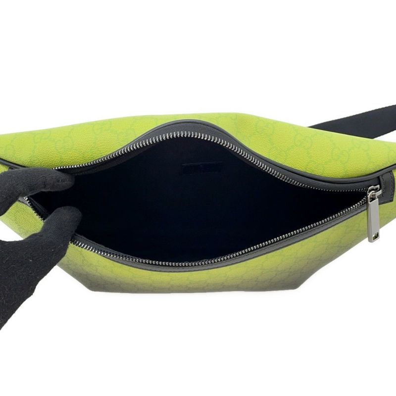 グッチ ボディバッグ クロマ ラージ ベルトバッグ GGスプリーム/レザー 835810 GUCCI ウエストバッグ メンズ