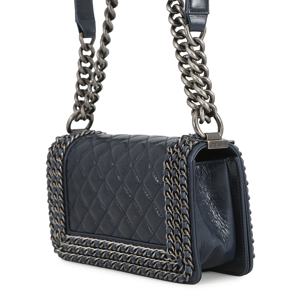 シャネル チェーンショルダーバッグ ボーイシャネル スモール マトラッセ ココマーク A67085 CHANEL