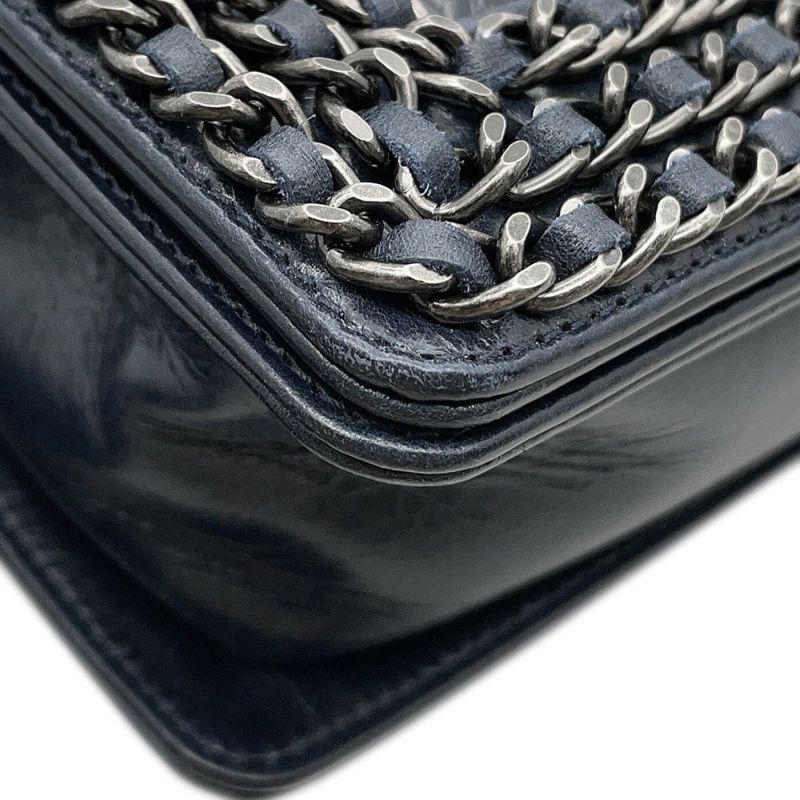 シャネル チェーンショルダーバッグ ボーイシャネル スモール マトラッセ ココマーク A67085 CHANEL