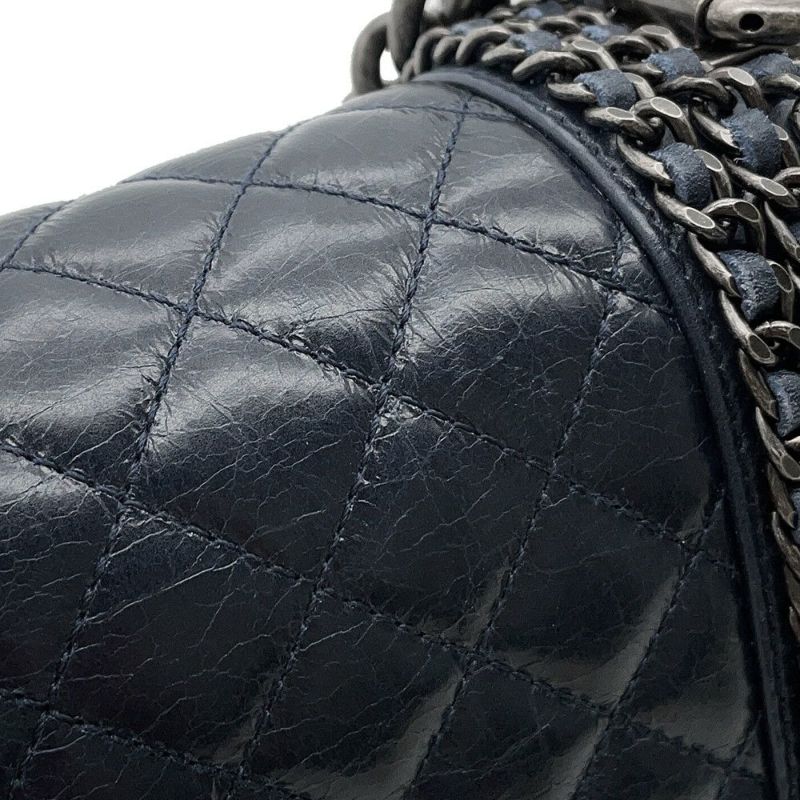 シャネル チェーンショルダーバッグ ボーイシャネル スモール マトラッセ ココマーク A67085 CHANEL