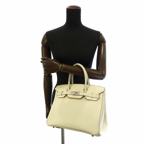 エルメス バーキン30 3EN1 ベトン/シルバー金具 トゴ/スイフト/トワルGM B刻印 HERMES Birkin