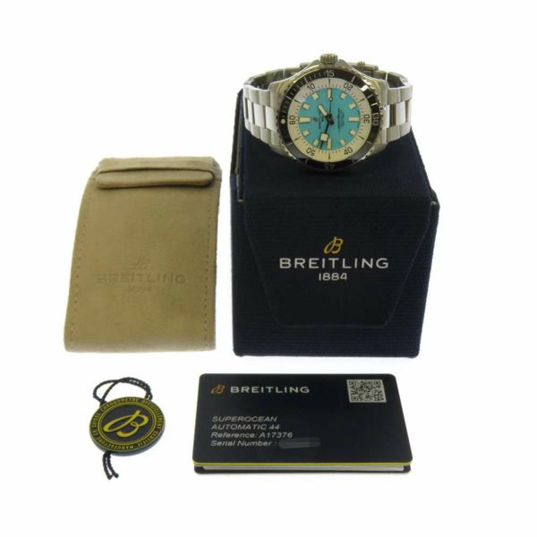 ブライトリング スーパーオーシャン オートマチック 44 A17376211L2A1 BREITLING ターコイズ文字盤