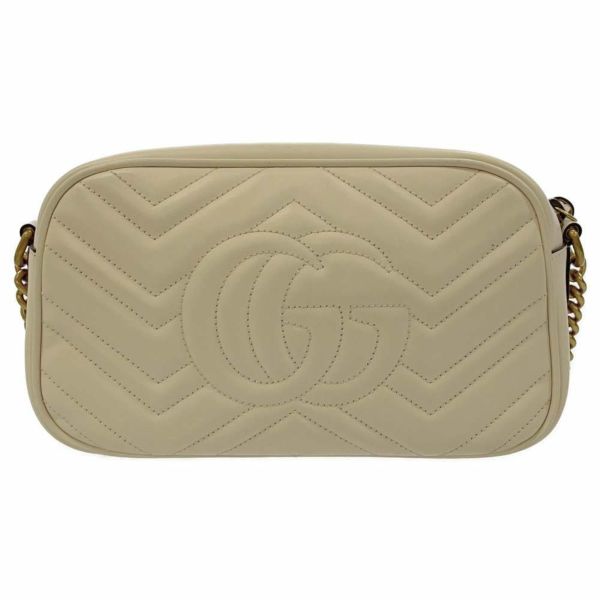 グッチ ショルダーバッグ GGマーモント キルティング スモール 447632 GUCCI バッグ チェーンショルダー 白