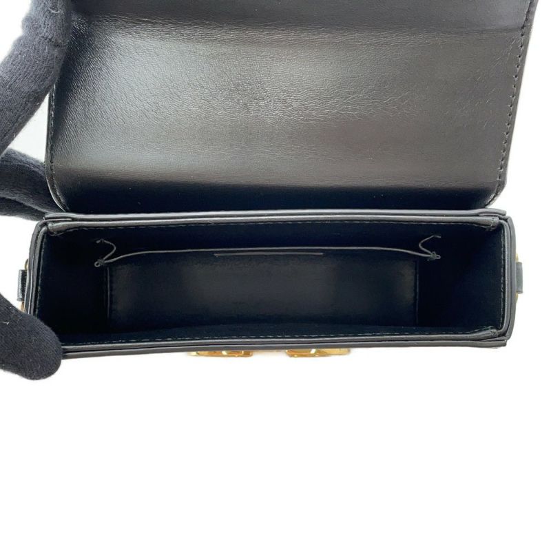 クリスチャン・ディオール ショルダーバッグ 30 Montaigne モンテーニュ レザー Christian Dior 黒