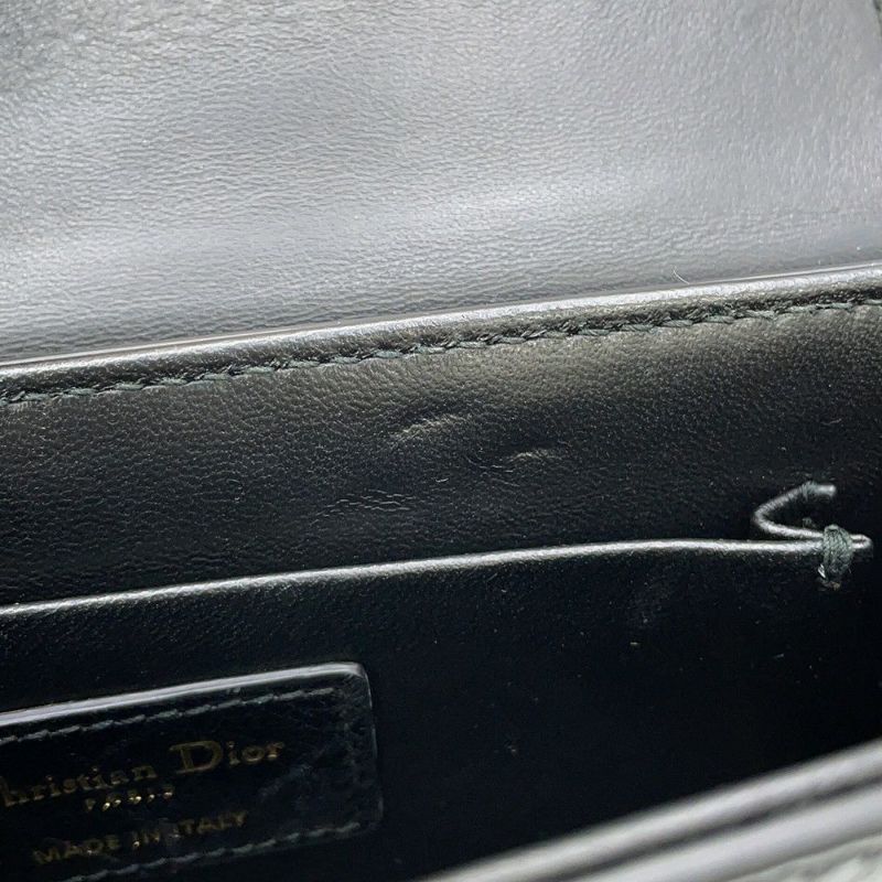 クリスチャン・ディオール ショルダーバッグ 30 Montaigne モンテーニュ レザー Christian Dior 黒