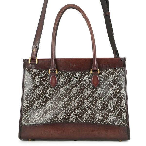 ベルルッティ トートバッグ カバ トワル マルブフ キャンバス レザー CABAS-T19 Berluti 2way