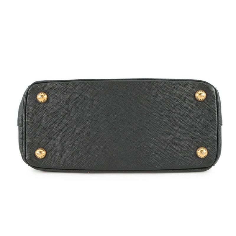 プラダ ハンドバッグ ガレリア スモール スタッズ サフィアーノレザー 1BA896 PRADA 2way 黒